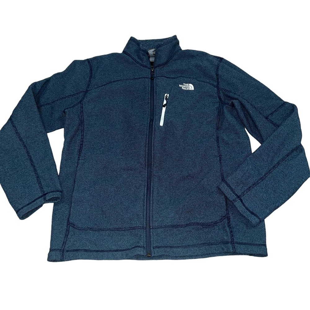 The North Face Blue Full Zip Men's Sweater Large